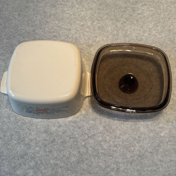 Corning Ware Symphony Casserole Dish with Lid A-1 1/2-B 1.5 Liter Dark Glass Lid - Picture 5 of 12